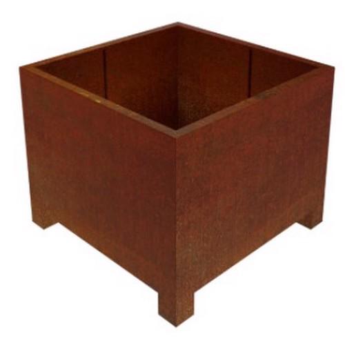 Corten Steel - Pedes Cubic Box Planter - Rust