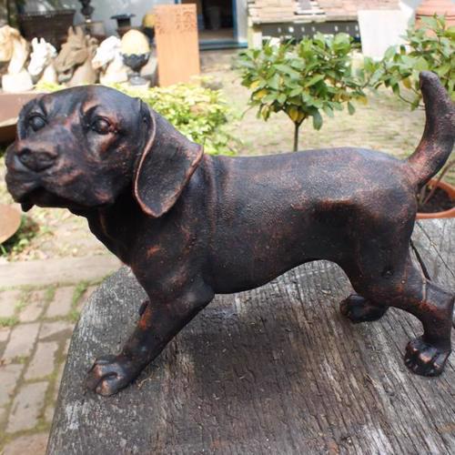 Cast Iron Puppy Dog Statue