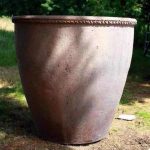 Classic Old Ironstone Flower Pot Round Wood Of Mayfield