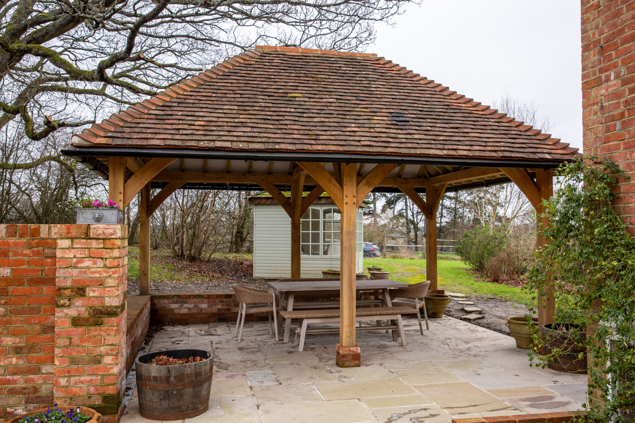 Oak Gazebos by Round Wood of Mayfield