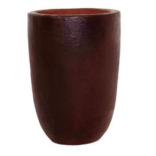 Ironstone - Reus Round Vase Planter - Brown