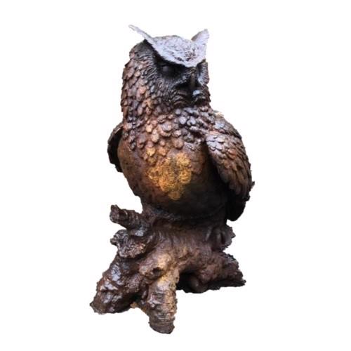 Cast Iron Wise Owl Statue - 600mm High