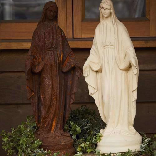 Cast Iron Virgin Mary Statue - Round Wood of Mayfield