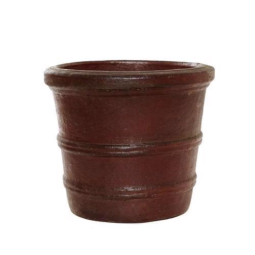 Ironstone - Duato Round Pot Planter - Brown
