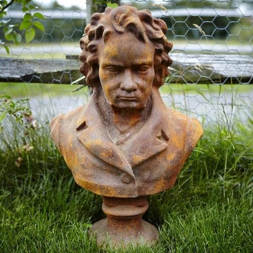 Cast Iron Beethoven Statue - 550mm High