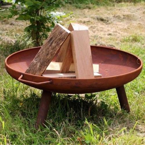 Spark Fire Pit with Legs 60cm - Rust