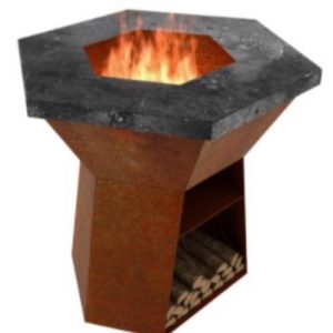 Corten Steel Stela Burner