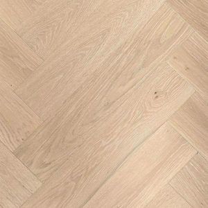 WITLEY Engineered Oak Herringbone flooring, Ice White Limed