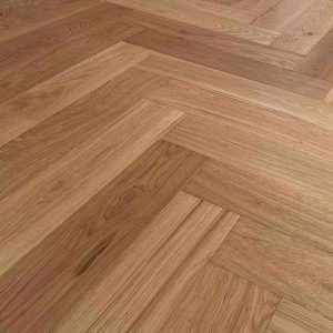 BURGHLEY Engineered Oak Herringbone flooring, UV Oiled