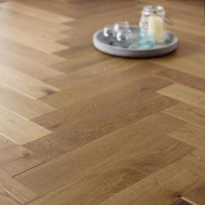 EASTBURY Engineered Oak Herringbone flooring, UV Oiled