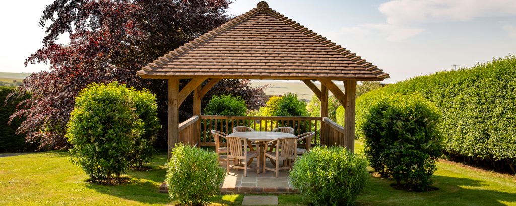 Oak Frame Gazebo Round Wood