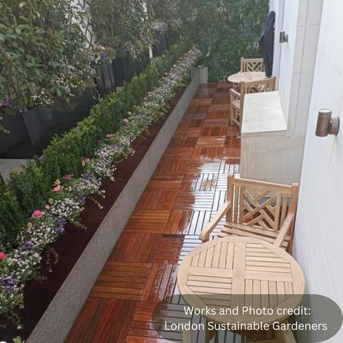 Ipe deck tile 500 x 500 x 30mm