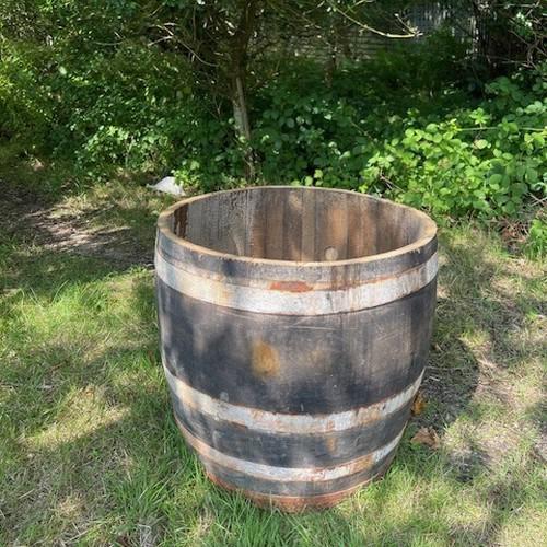 Weathered Oak 3/4 Wine Barrel