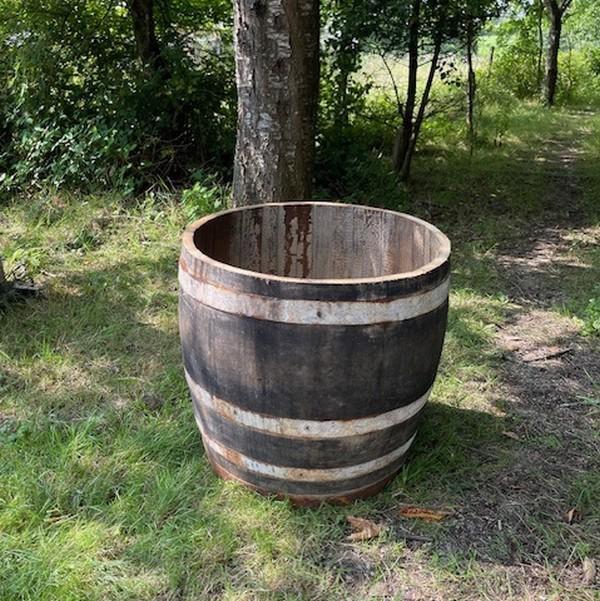 Weathered Oak 3/4 Wine Barrel