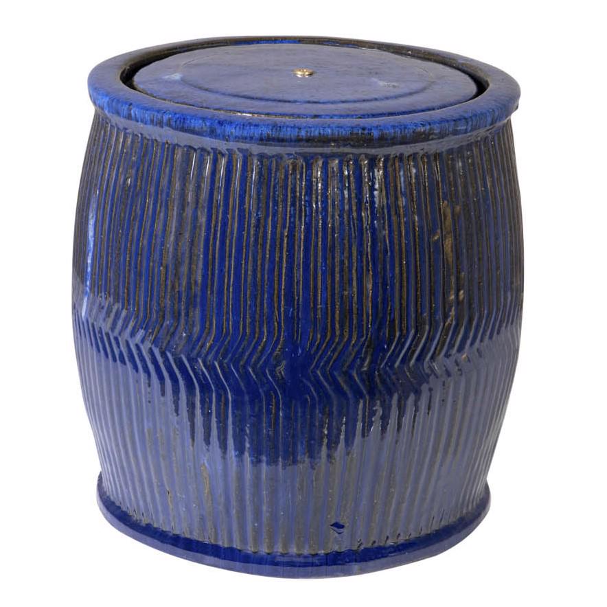 Glazed Ceramic Dunun Fountain - Blue