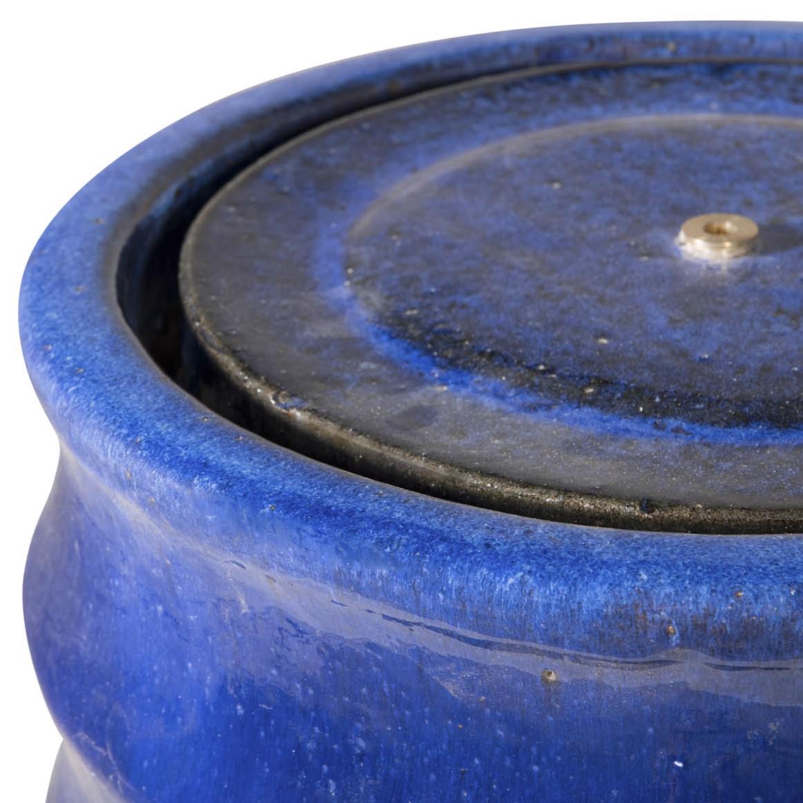 Glazed Ceramic Bosna Hi Fountain - Blue