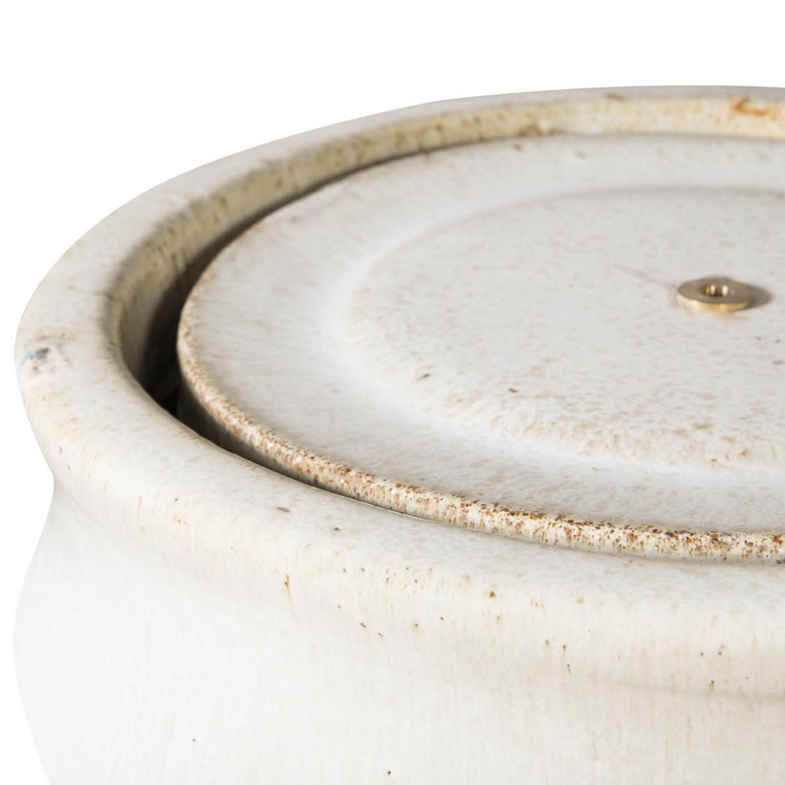 Glazed Ceramic Bosna Hi Fountain - Cream