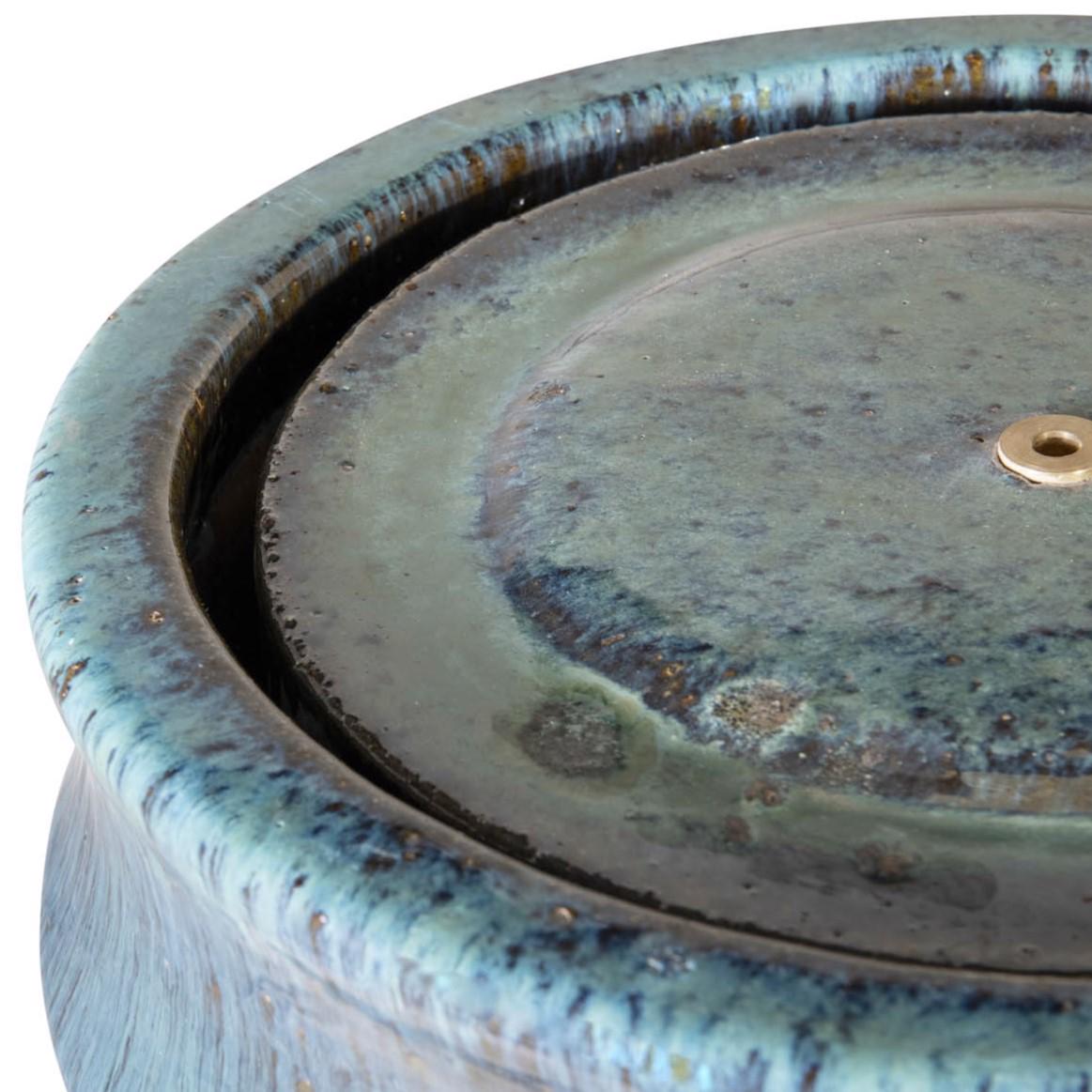 Glazed Ceramic Bosna Hi Fountain - Falling Green