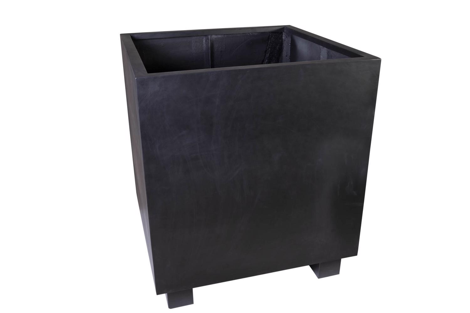 Polystone Contemporary Cube with Feet - Slate Black 1280 x 1140 x 1140 (H)mm