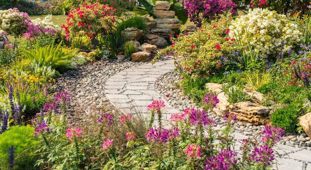 path leading through a garden