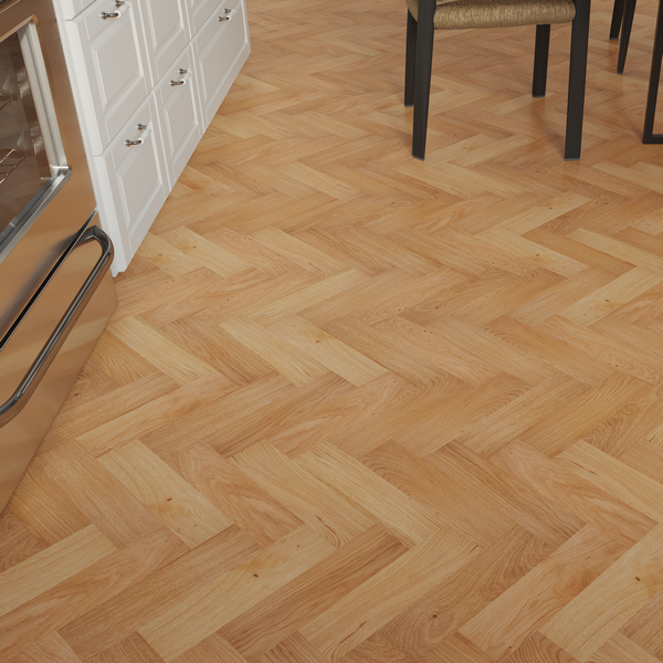 ASHDOWN OAK Engineered Oak Herringbone Parquet - UV-oiled