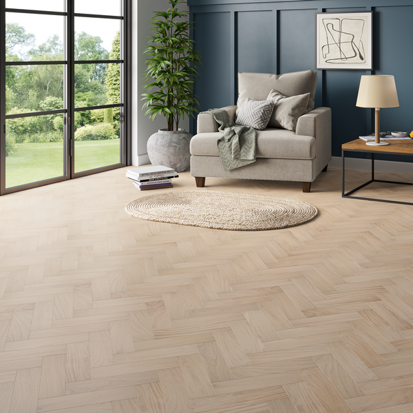 FRISTON OAK Engineered Oak Herringbone Parquet - Invisible-oiled