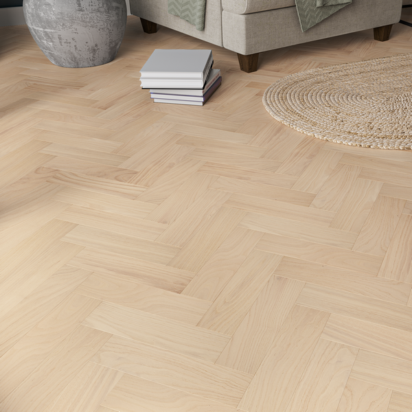 FRISTON OAK Engineered Oak Herringbone Parquet - Invisible-oiled