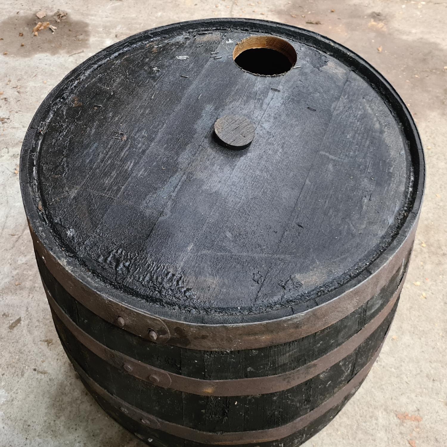 Converted Weathered Oak Whisky Barrel 225L Water Butt