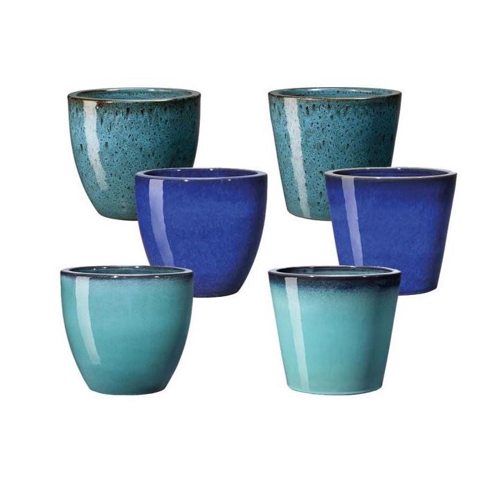 Azulejos Dark Turquoise Pot