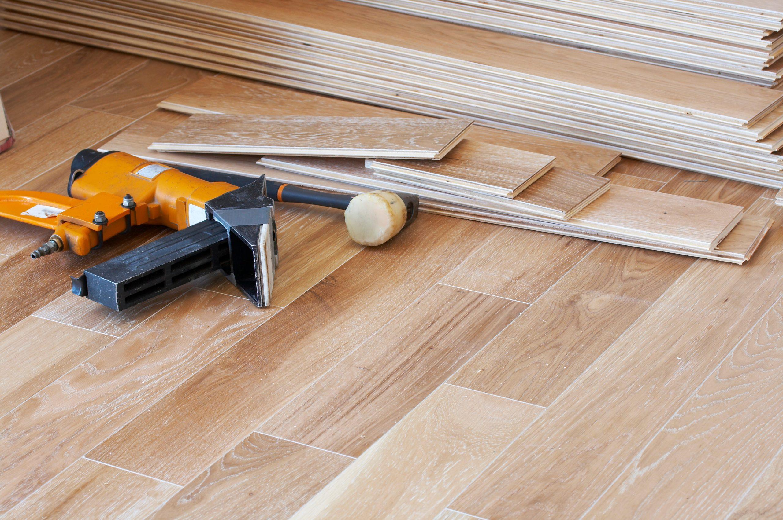 Timber Flooring Guide – Choosing the Right Floor for Your Home 6 a picture of wood flooring and tools
