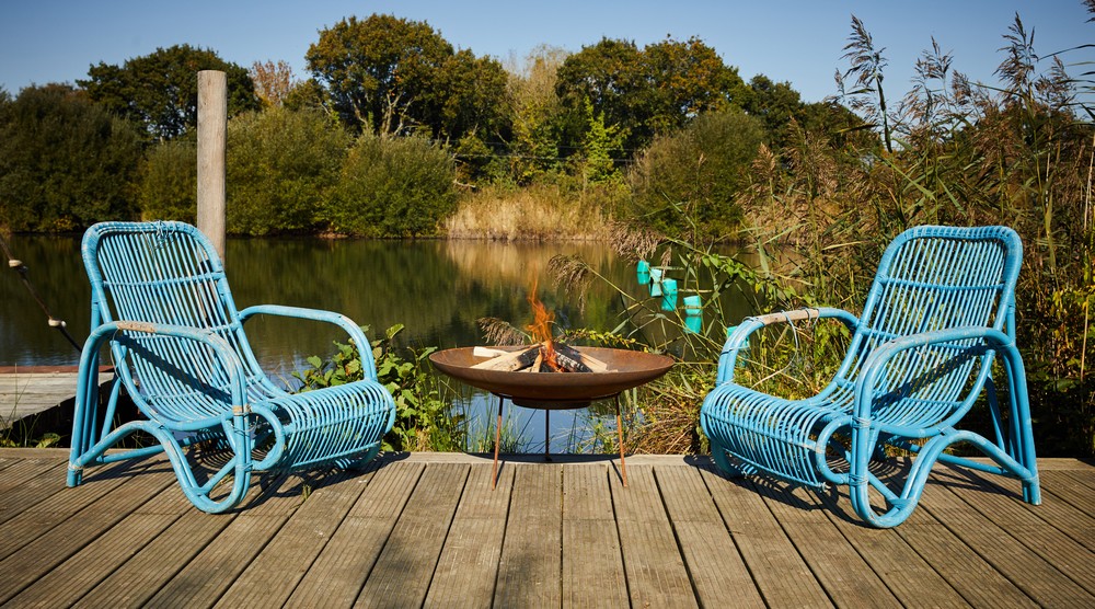 CorTen Curved Fire Bowl f